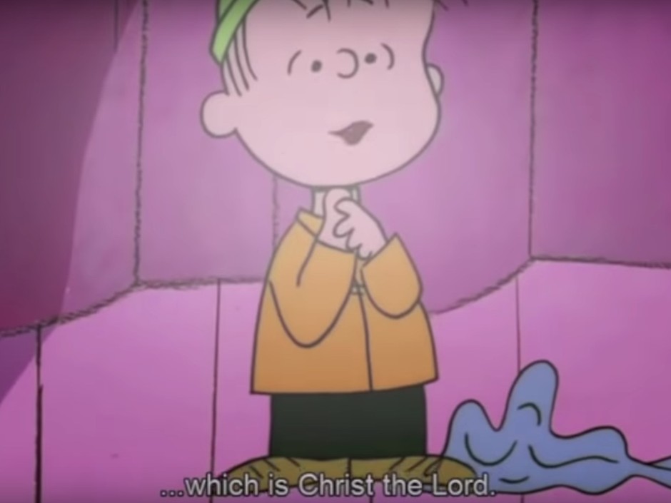 charlie brown christmas linus